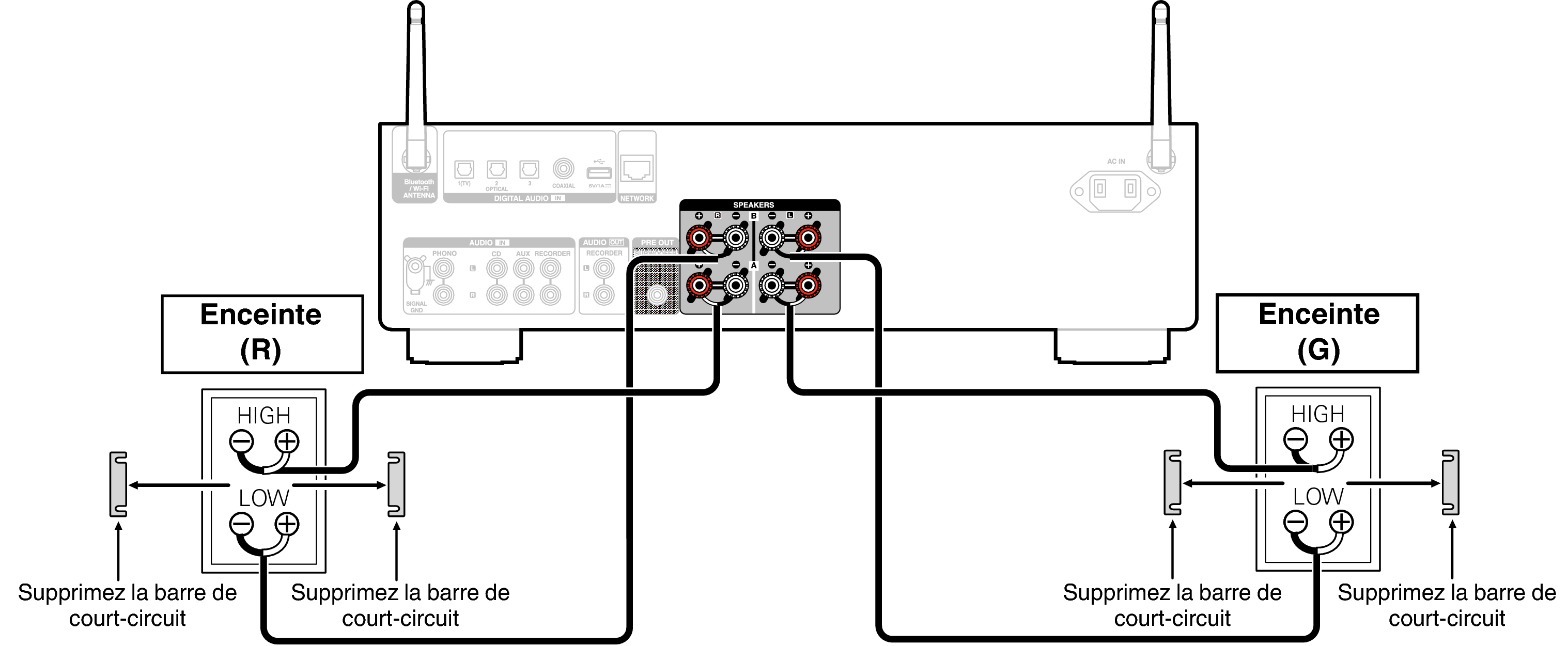 Conne biwiring PMA900HNE